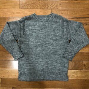 WoolOvers 100% Wool Crew Neck Long Sleeve Gray Sweater Size M